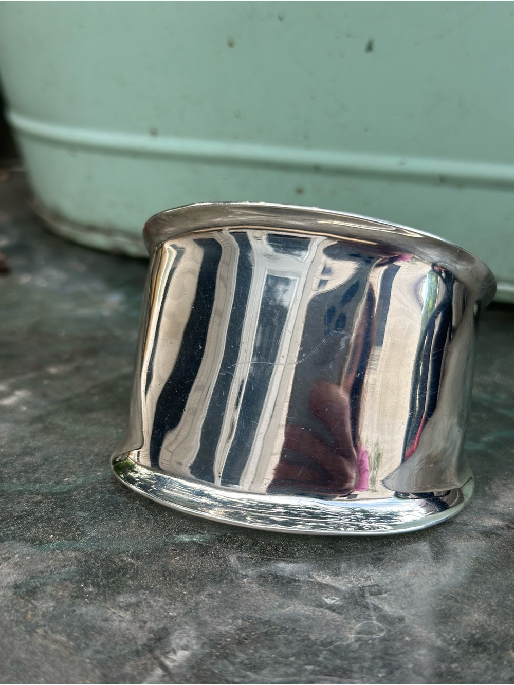 *RETIRED* James Avery Wide Sterling Silver Cuff Bracelet - Silver
